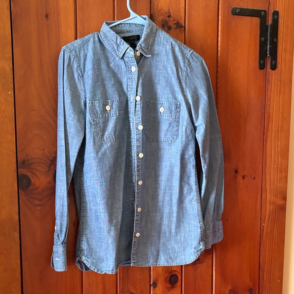 Classic chambray Blue Denim womansShirt